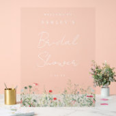 Vrijgezellenfeest van wilde bloemen acryl bord (Huwelijk)