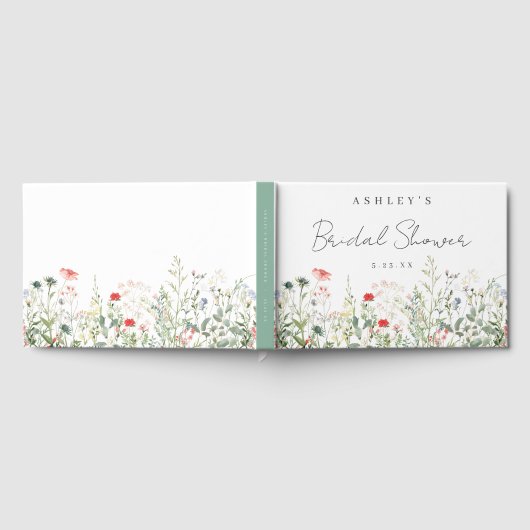 Vrijgezellenfeest van wilde bloemen gastenboek (Volledig)