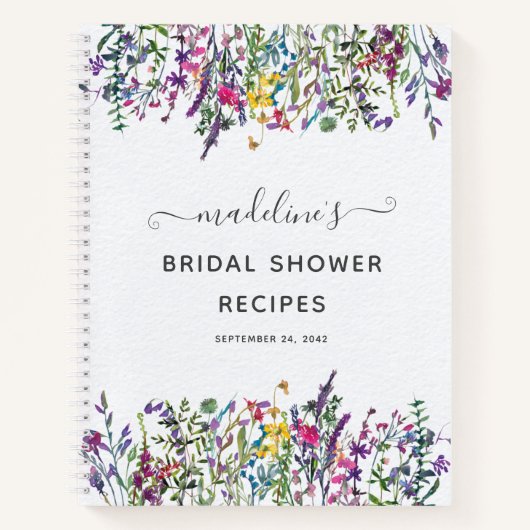 Vrijgezellenfeest van wilde bloemen notitieboek (Voorkant)
