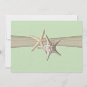 Vrijgezellenfeest van zeesterren kaart (Achterkant)