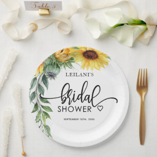 Vrijgezellenfeest van zonnebloempitten, Borden van Papieren Bordje