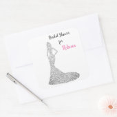 Vrijgezellenfeest Vierkante Sticker (Envelop)