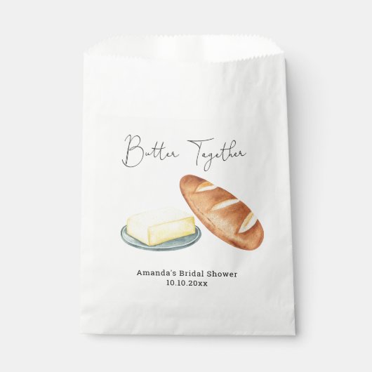 Vrijgezellenfeest voor boter samen bedankzakje (Voorkant)