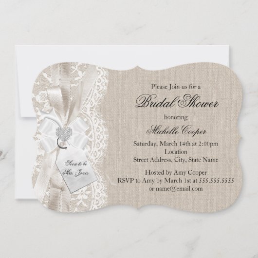 Vrijgezellenfeest voor kant en overlapping Kaart (Voorkant)