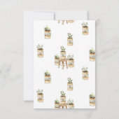 Vrijgezellenfeest voor katoenhoudende bedden kaart (Achterkant)