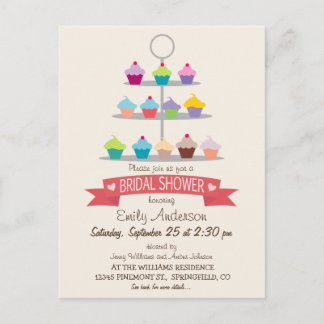 Vrijgezellenfeest voor kleurrijke perskoeken uitnodiging briefkaart