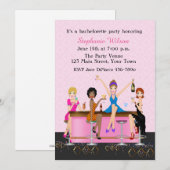 Vrijgezellenfeest voor meisjes kaart (Voorkant / Achterkant)
