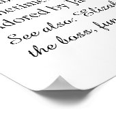 Vrijgezellenfeest voor Scriptbruiddefinitie Poster (Hoek)