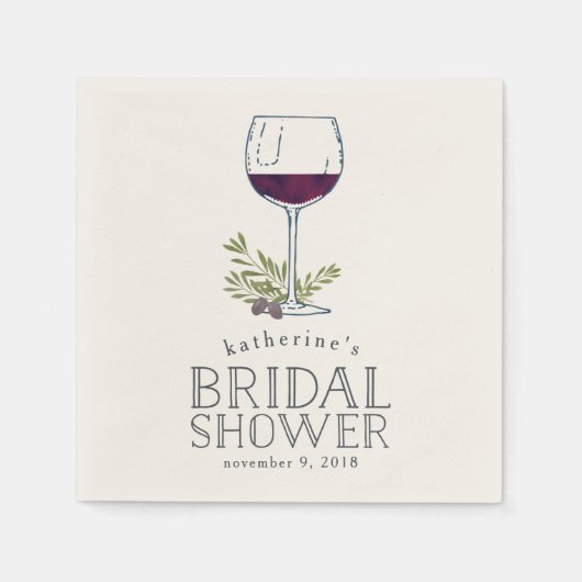 Vrijgezellenfeest voor wijnbereiding servetten (Voorkant)