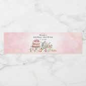 Vrijgezellenfeest Waterflesetiket – Tea Party Them Waterfles Etiket