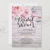 Vrijgezellenfeest Waterverf Boho Floral Rustic Woo Kaart (Voorkant)