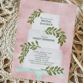 Vrijgezellenfeest Waterverf Wedding Cake w/ Greene Kaart