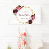 Vrijgezellenfeest waterverkleurde bloemkolen grof spandoek (Insitu)