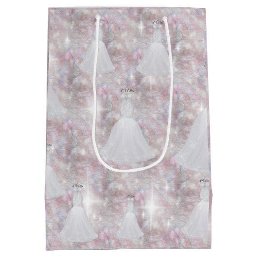 Vrijgezellenfeest Weddenschap Stress Pastel Glitte Medium Cadeauzakje (Achterkant)