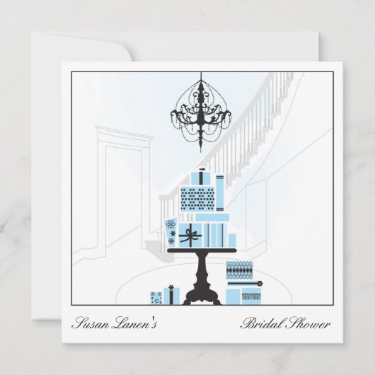 vrijgezellenfeest Wedding Gift Table Uitnodiging (Voorkant)