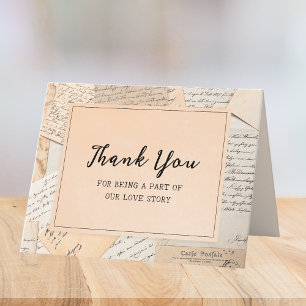 Vrijgezellenfeest Wedding Love Story  Boek Bedankkaart
