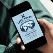 Vrijgezellenfeest weekend laatste toast op de pist kaart