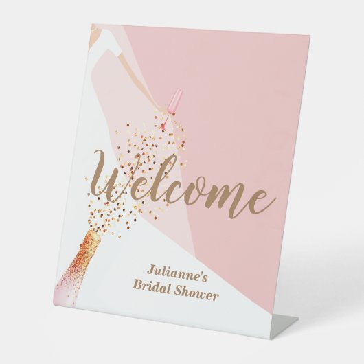 Vrijgezellenfeest Welkom Reclamebord Met Voetstuk (Voorkant)