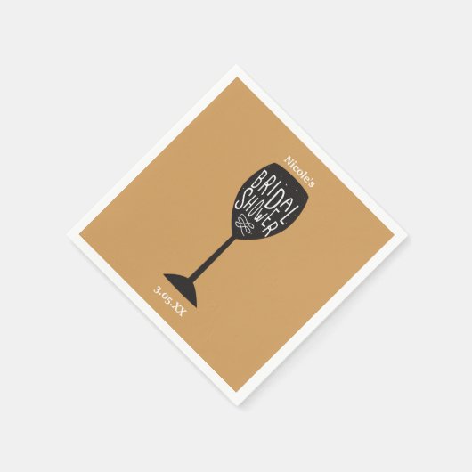 VRIJGEZELLENFEEST Wijnglas ELKE KLEUR Servetten (Hoek)