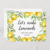 Vrijgezellenfeest Wijzig de datum Citroenen Bloese Briefkaart (Voorkant / Achterkant)