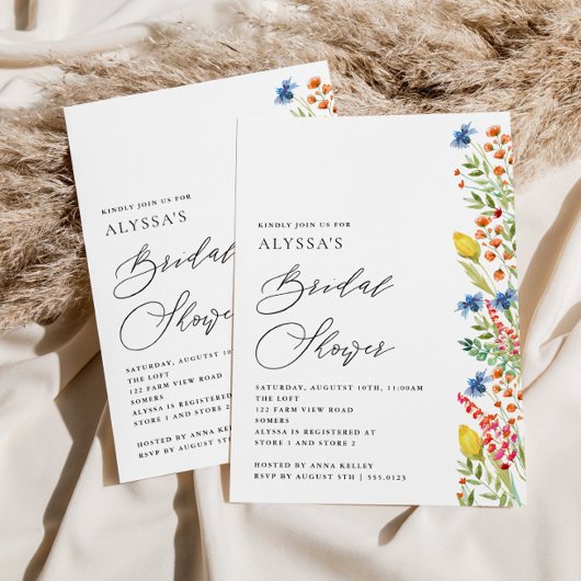 Vrijgezellenfeest Wilde bloem Kaart