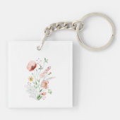 Vrijgezellenfeest Wilde bloem Sleutelhanger (Achterkant)