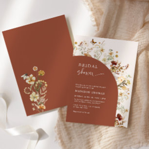 Vrijgezellenfeest Wildflower Terracotta Arch Kaart