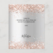 Vrijgezellenfeest zilver roos budget dank u uw kaa (Achterkant)