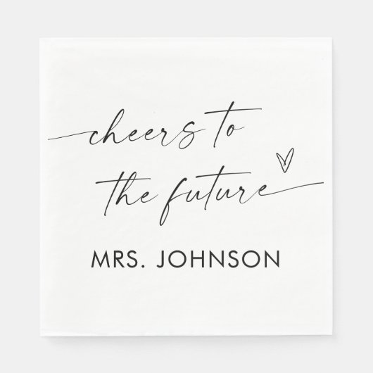 Vrijgezellenfeesten servetten | Modern minimalisti (Voorkant)