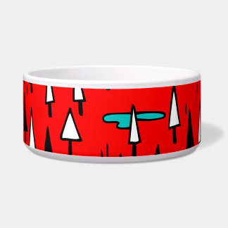 Vrijhandige bomen: Scandinavisch kerstpatroon. Voerbakje