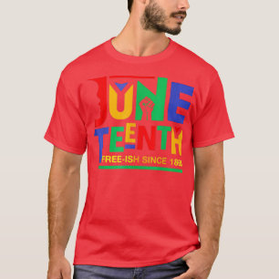 Vrijheid 18e bevriezing sinds 1865 Melanin Ance T-shirt