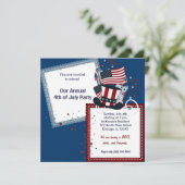 Vrijheid 4 juli kaart (Staand voorkant)