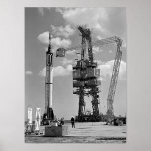 Vrijheid 7 (Kwik Redstone 3) Lancerende preparaten Poster