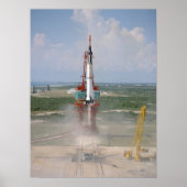 Vrijheid 7 (Kwik Redstone 3) Lancering Poster (Voorkant)