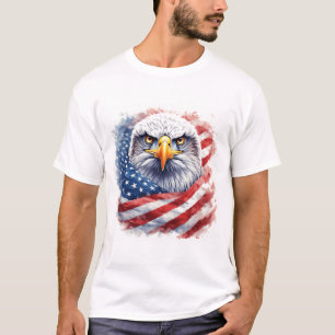 Vrijheid Adelaar voor trotse Amerikanen T-shirt