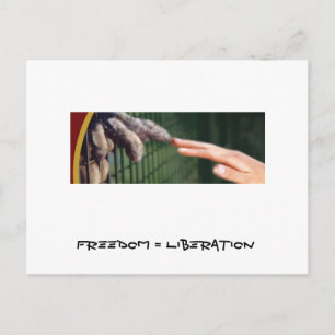 Vrijheid = Bevrijding Briefkaart
