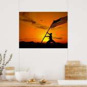 Vrijheid blijft vliegen poster (Keuken)