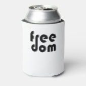 vrijheid blikjeskoeler (Blikje Achterkant)