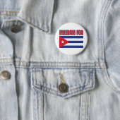 Vrijheid Cuba Cubaanse vlag Ronde Button 5,7 Cm (In situ)