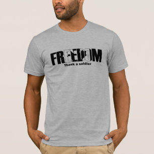 Vrijheid Dank een Canadese soldaat T-shirt