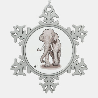 "Vrijheid" Elephant Snowflake Ornament