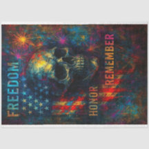 Vrijheid en eer in Neon Decoupage Papier – Vet