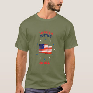 Vrijheid en gerechtigheid voor alle Amerikaanse ep T-shirt