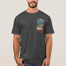  vrijheid en gerechtigheid voor de VS Kaart T-shirt