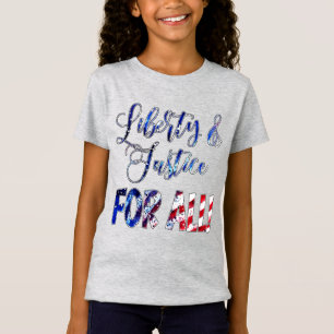Vrijheid en gerechtigheid voor iedereen t-shirt