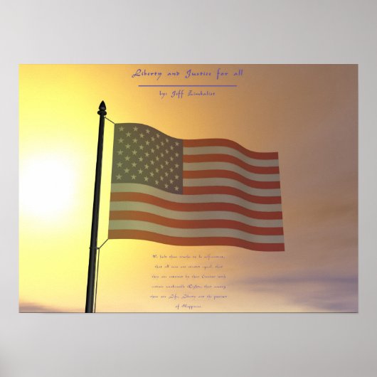 Vrijheid en rechtvaardigheid poster (Voorkant)