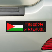 VRIJHEID EN STAAT VAN DE PALESTINE Bumpersticker (Op auto)