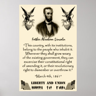 Vrijheid en Unie Poster