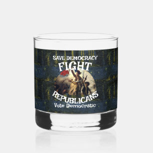 VRIJHEID FW FV HG Gelijkheid Burgerrechten X S Whisky Glas