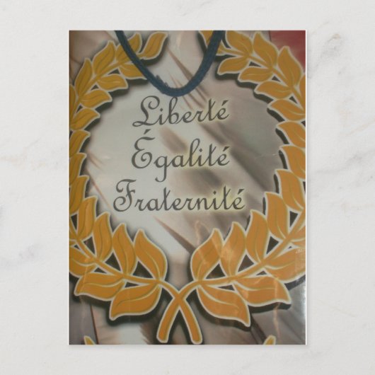 Vrijheid, gelijkheid, broederschap: een bloeiende  briefkaart (Voorkant)